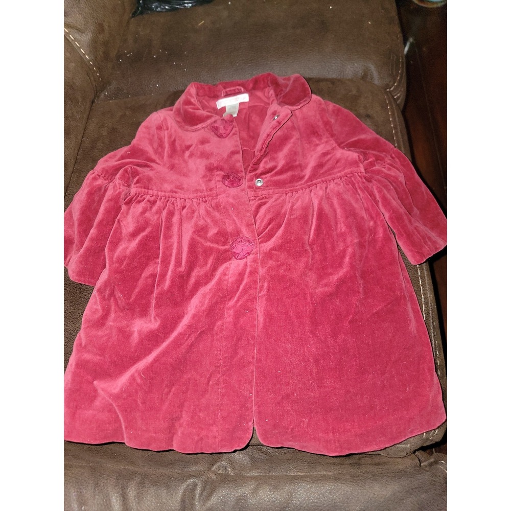 Janie and jack red holiday Christmas jacket size 6 12 months
